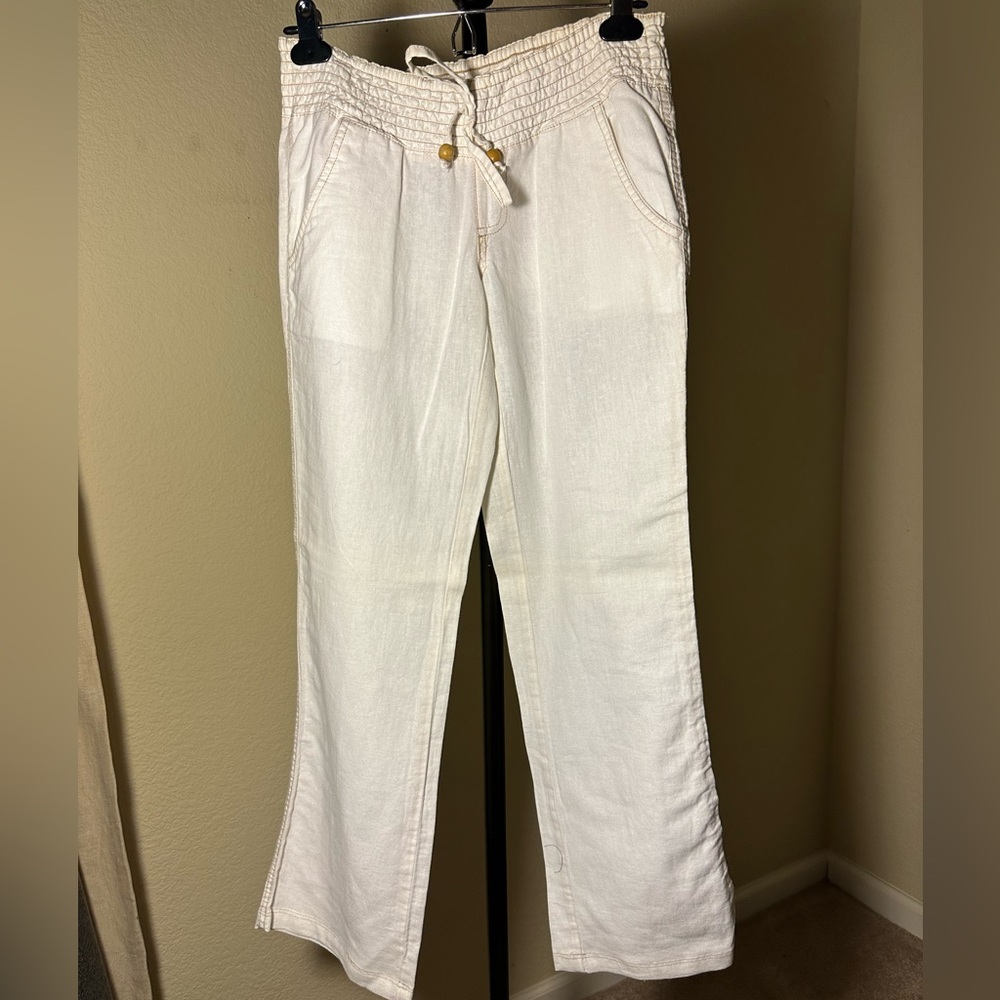 (NWOT) Palazzo Beach Pants Color:Cream  /Size: XS (Extra Small)